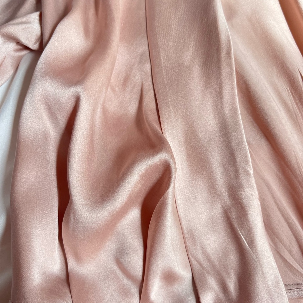 Zimmermann Pink Long Sleeve Dress with Wrap Style - Picture 6 of 7